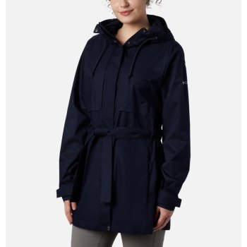 Columbia Pardon My Trench Rain, Chamarras Azul Marino Para Mujer | 326581-FKB